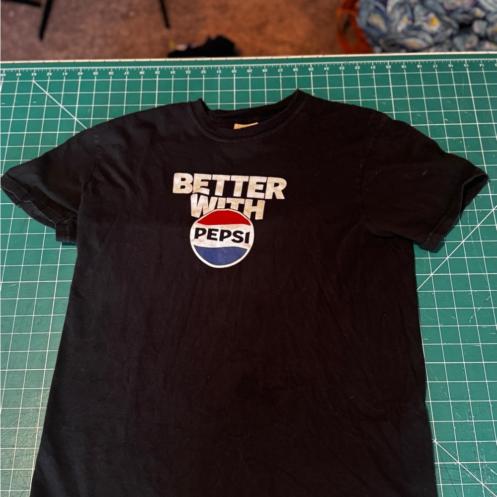 Pepsi “Better with Pepsi” Black Tee with Logo